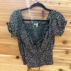 Papaya floral top size large